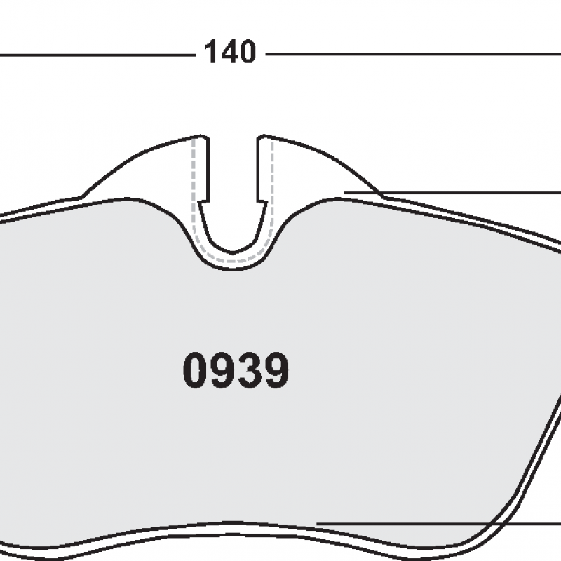 Endurance compound with less wear. Race brake pads - Mini Cooper 2002-front pad